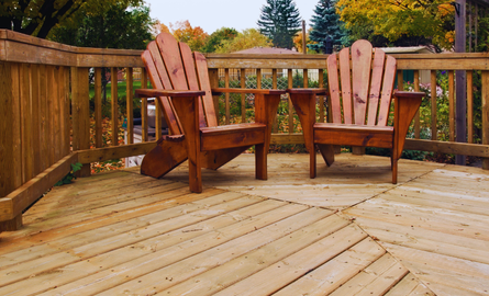 Deck with chairs